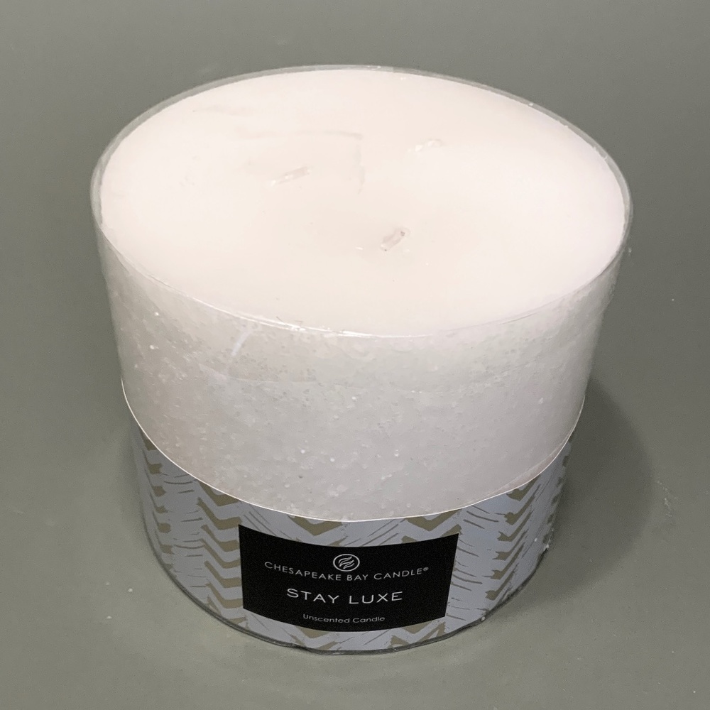 Chesapeake Bay Candle  Stay Luxe Unscented Candle BRAND NEW